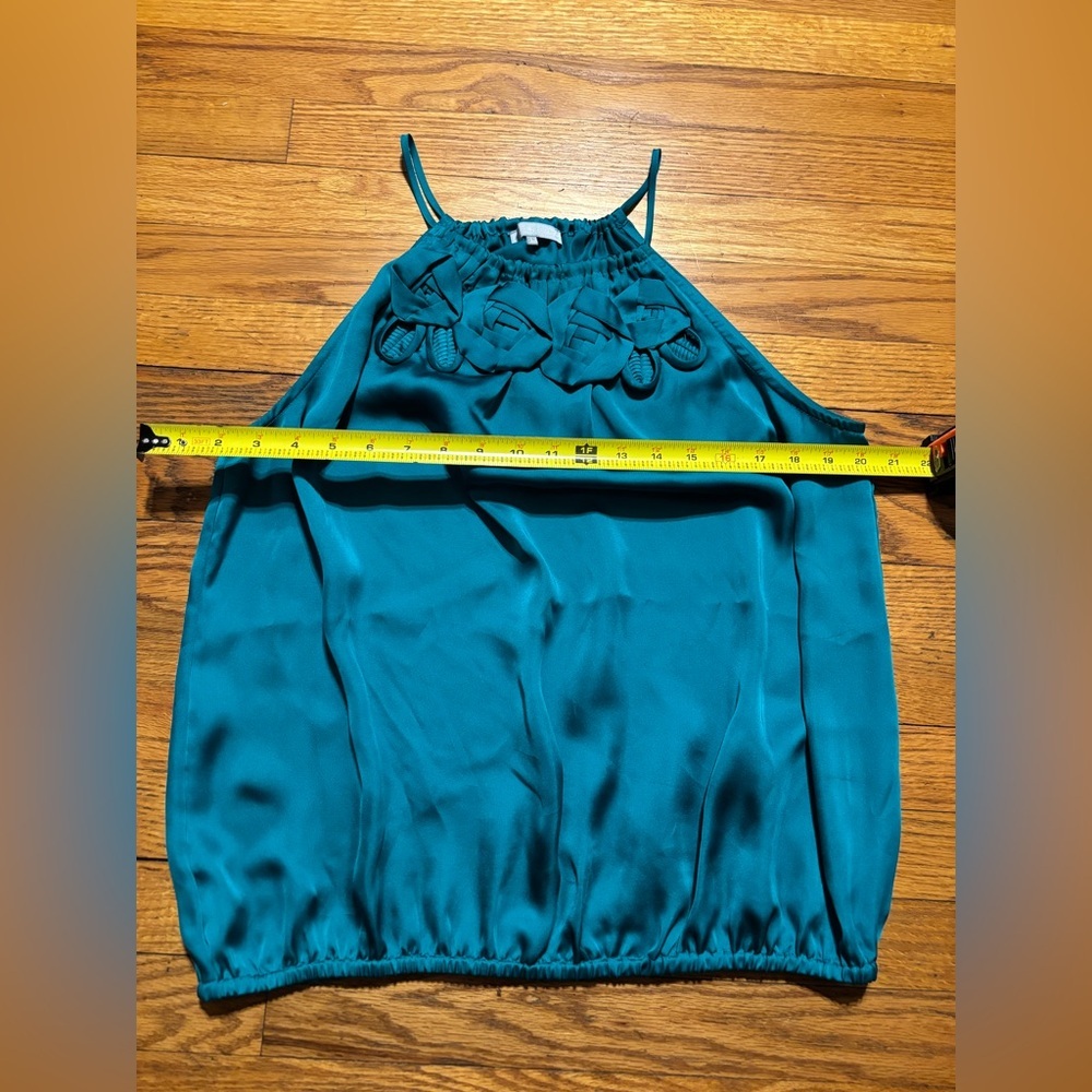 Violet & Claire Teal Sleeveless Top - Picture 4 of 7